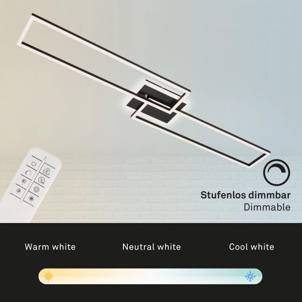 Lustră LED dimabilă aplicată FRAME 2xLED/20W/230V 2700-6500K Brilo + telecomandă