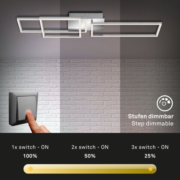 Lustră LED dimabilă aplicată FRAME LED/44W/230V Briloner