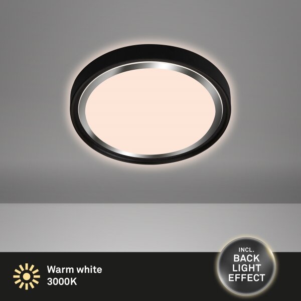 Plafonieră LED KAHIKO LED/15W/230V negru Briloner