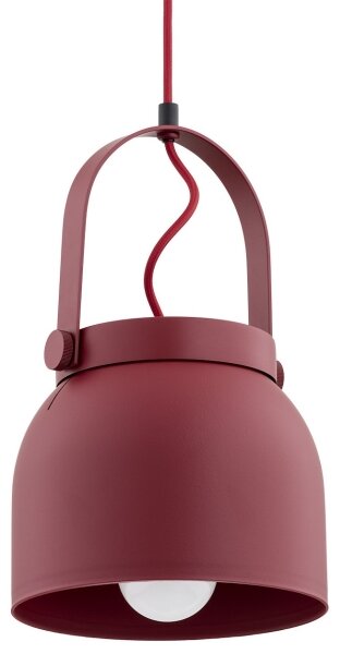 Lustră pe cablu LOGAN 1xE27/15W/230V d. 20 cm roșu Argon 8282