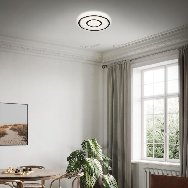 Plafonieră LED SIRKEL LED/12W/230V negru Briloner