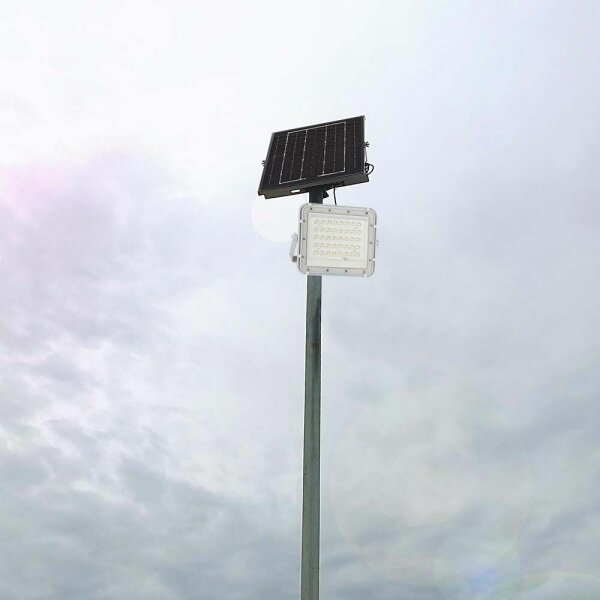 Proiector LED solar de exterior LED/6W/3,2V IP65 4000K alb + telecomandă
