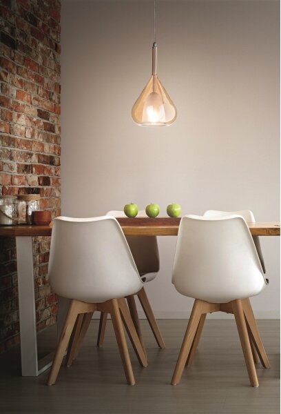 Lustră pe cablu LILA 1xE27/40W/230V auriu Fabas Luce 3481-40-125