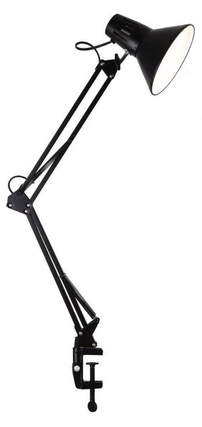 Lampă de birou cu clemă WORKER 1xE27/10W/230V, neagră