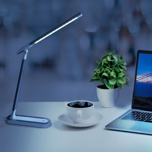 Lampă LED tactilă dimabilă de masă MADERA LED/7W/230V alb