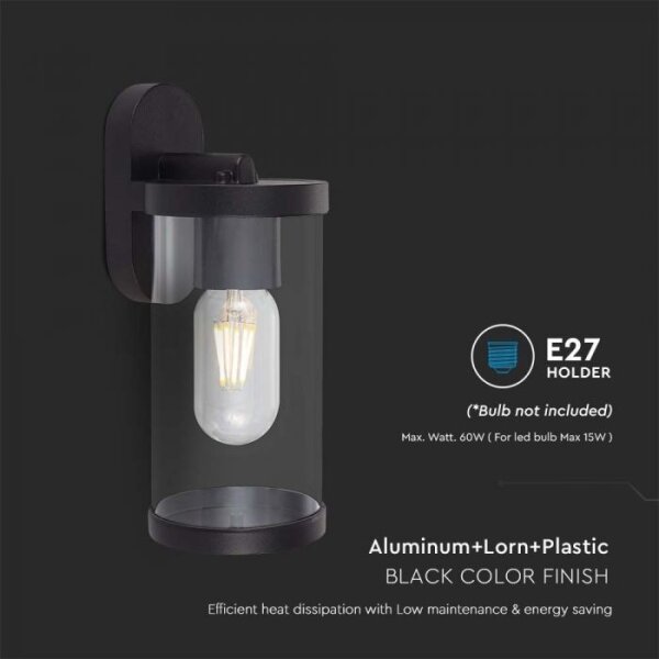 Aplică de exterior 1xE27/60W/230V IP44 negru