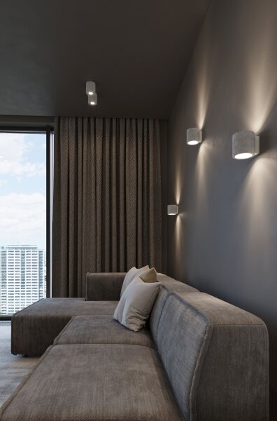 Plafonieră LED FRIDA 1xGU10/7W/230V beton Brilagi