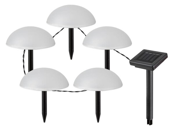 Corp de iluminat LED solar TREPPIO 5xLED/0,2W/1,2V IP44 Rabalux 77008