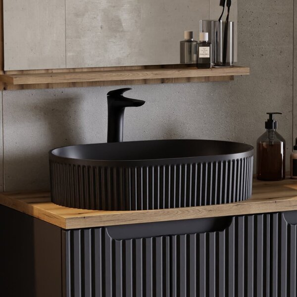 Comad Beyond lavoar 48x32.5 cm ovale de blat negru mat BEYOND 5 BLACK ( E-6564 )