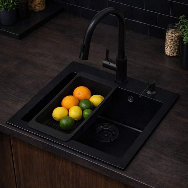Ruvetti Frigo chiuveta cu baterie și accesorii negru/negru LP_3200_FR5651FB_W