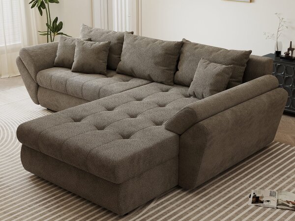 Colțar extensibil dumonde cu ladă de depozitare Loana Vibe II 270x185 cm