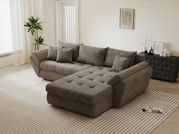 Colțar extensibil dumonde cu ladă de depozitare Loana Vibe II 270x185 cm