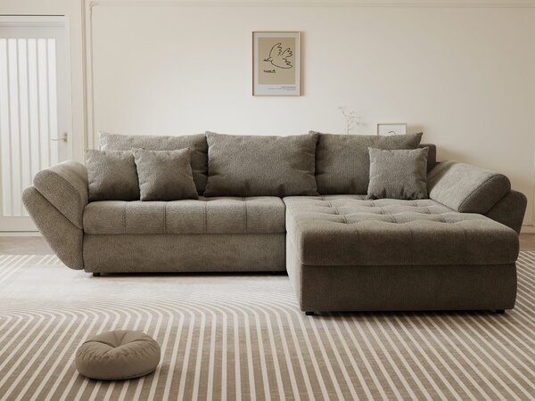 Colțar extensibil dumonde cu ladă de depozitare Loana Vibe II 270x185 cm
