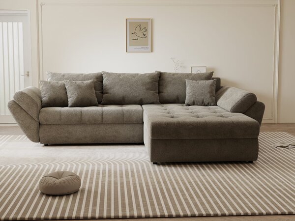 Colțar extensibil dumonde cu ladă de depozitare Loana Vibe II 270x185 cm