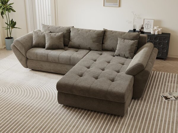 Colțar extensibil dumonde cu ladă de depozitare Loana Vibe II 270x185 cm