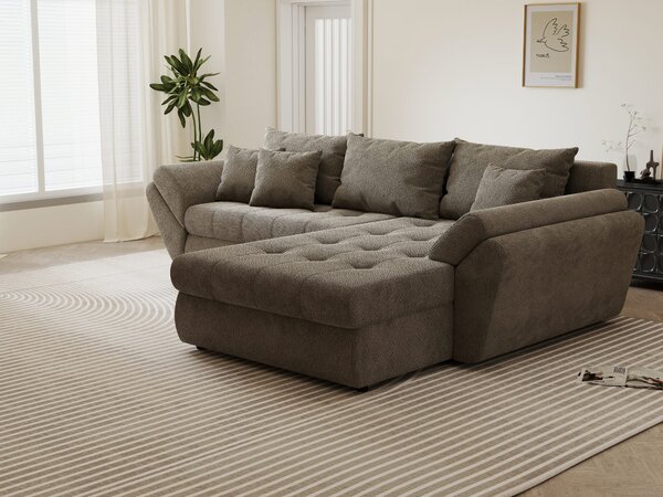 Colțar extensibil dumonde cu ladă de depozitare Loana Vibe II 270x185 cm