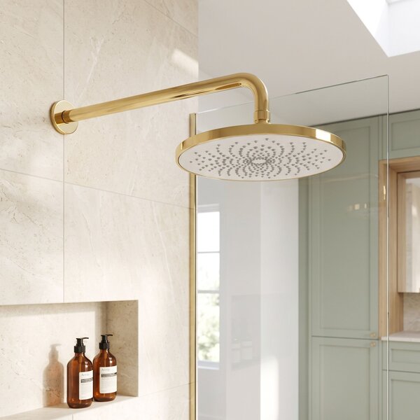 Cap de duș rotund REA JS-021 Gold Brush