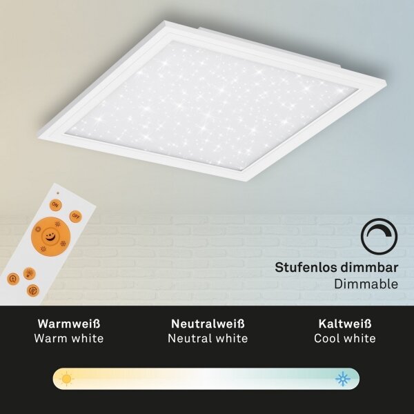 Plafonieră LED dimabilă STARRY SKY LED/23W/230V Briloner 7302-016 + telecomandă