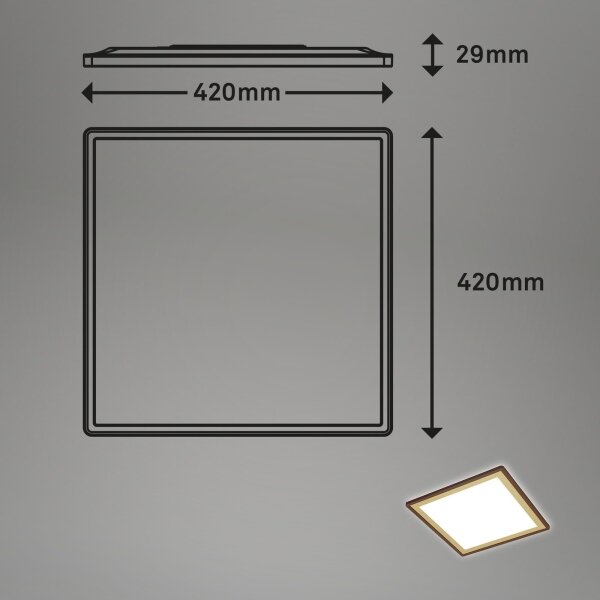 Plafonieră LED dimabilă DECO LED/24W/230V Briloner 7459-417 + telecomandă