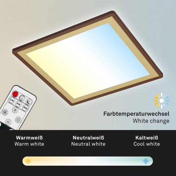 Plafonieră LED dimabilă DECO LED/24W/230V Briloner 7459-417 + telecomandă