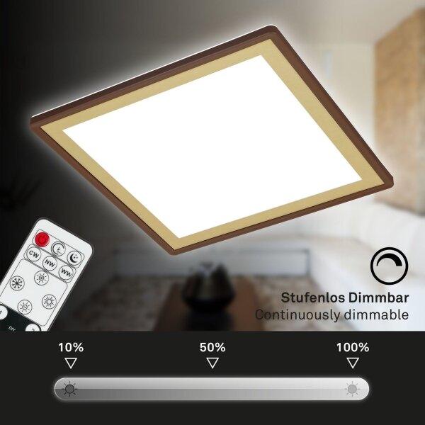 Plafonieră LED dimabilă DECO LED/24W/230V Briloner 7459-417 + telecomandă