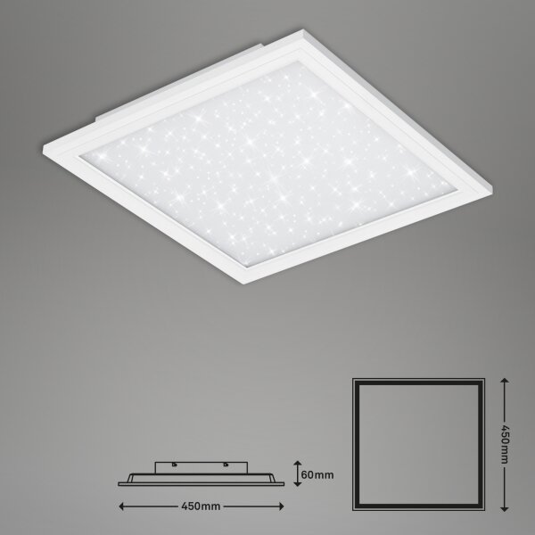 Plafonieră LED dimabilă STARRY SKY LED/23W/230V Briloner 7302-016 + telecomandă
