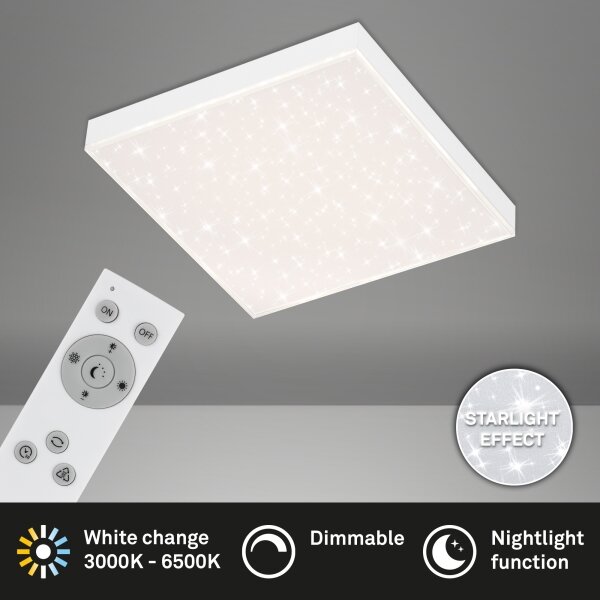 Plafonieră LED dimabilă STARRY SKY LED/15W/230V Briloner 7381-016 + telecomandă