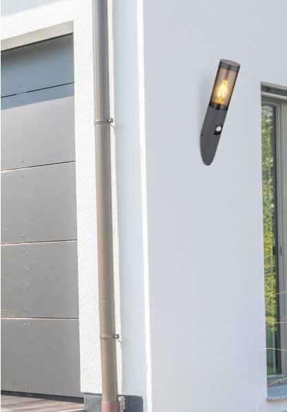 Aplică de exterior cu senzor BOSTON 1xE27/15W/230V IP44 Globo 3157SAS