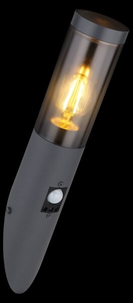 Aplică de exterior cu senzor BOSTON 1xE27/15W/230V IP44 Globo 3157SAS