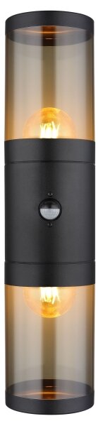 Aplică de exterior cu senzor XELOO 2xE27/40W/230V IP44 Globo 32014-2BS