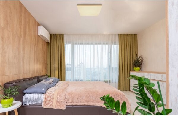 Plafonieră LED dimabilă DORO LED/24W/230V auriu Globo 41594D2M + telecomandă