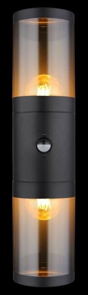 Aplică de exterior cu senzor XELOO 2xE27/40W/230V IP44 Globo 32014-2BS
