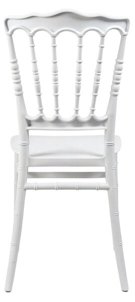 Scaun de gradina, Napoleon, Alb, 46.5x38.5x89 cm