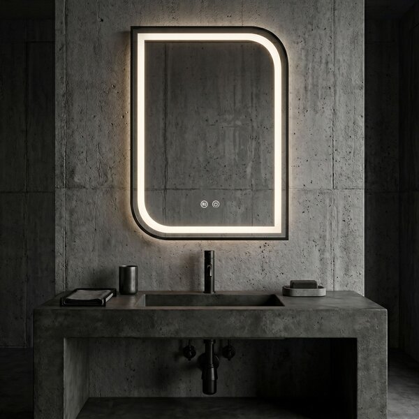 Oglindă LED ZONE 80X60 BLACK