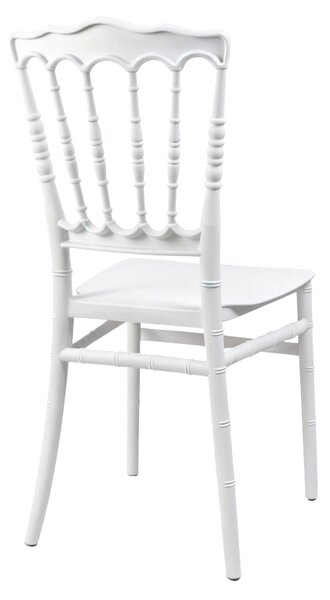 Scaun de gradina, Napoleon, Alb, 46.5x38.5x89 cm