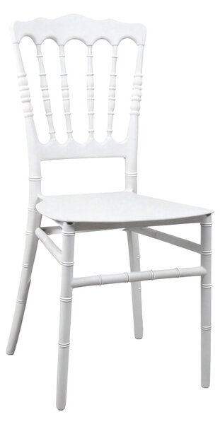 Scaun de gradina, Napoleon, Alb, 46.5x38.5x89 cm