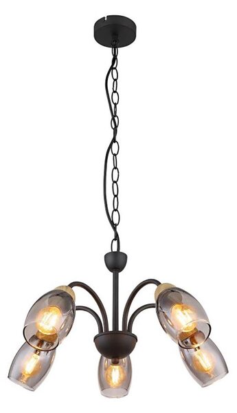 Lustră pe lanț GERLY 5xE14/25W/230V Globo 60297-5H