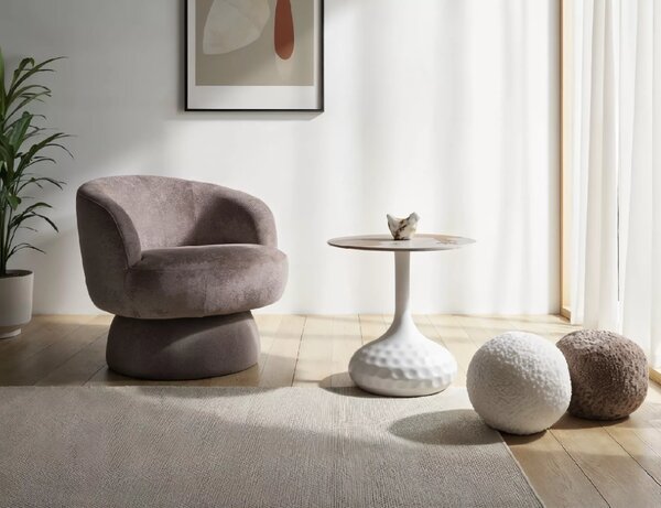 Fotoliu design rotativ COSMIC RAVEN, bej inchis RAVEN 30
