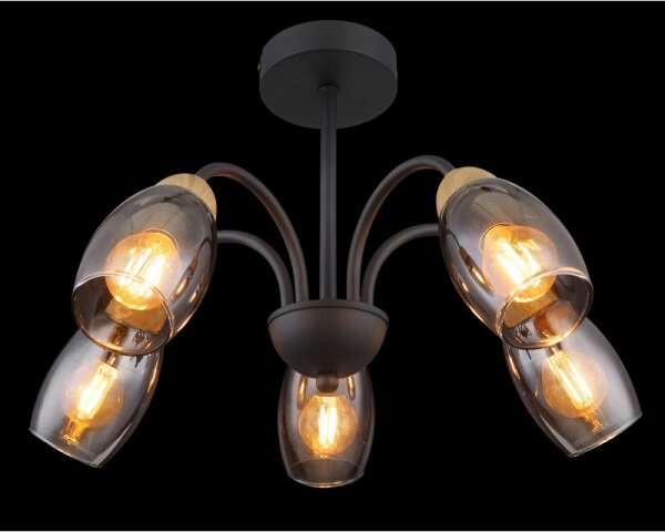 Lustră pe tijă GERLY 5xE14/25W/230V Globo 60297-5D