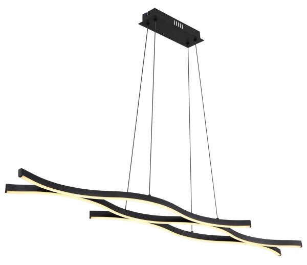 Lustră LED pe cablu GERONIMO LED/35W/230V negru Globo 67206H