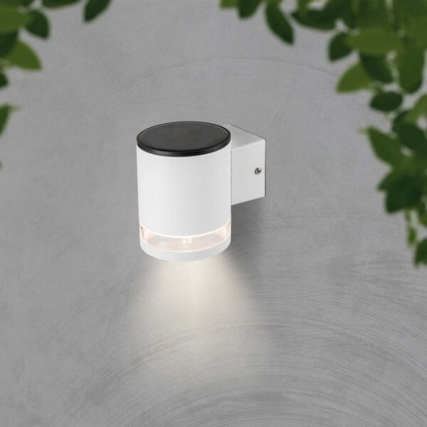LED lampă solară de perete exterior 1W 3,7V 3000K IP54 1200mAh albă