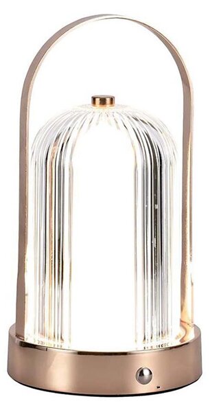 Lampă de birou LED reglabilă LED/1W/5V 3000-6000K 1800 mAh cupru