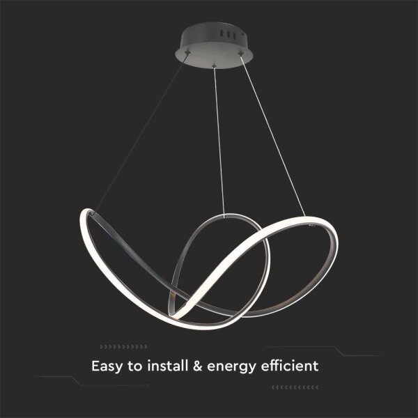 Lustră LED dimabilă pe cablu LED/50W/230V 3000K negru