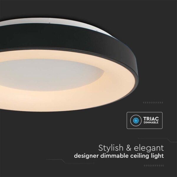 Plafonieră LED dimabilă LED/49W/230V 3000K negru