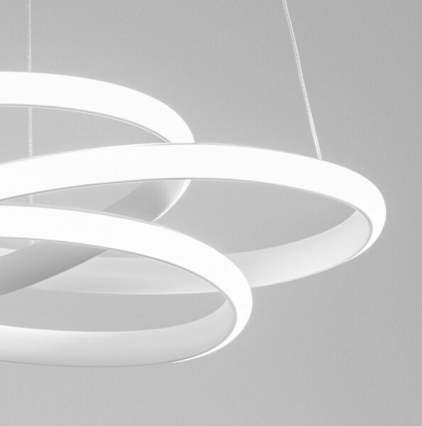 Lustră LED dimabilă pe cablu DIVA LED/44W/230V alb Gea Luce DIVA S G BIANCO