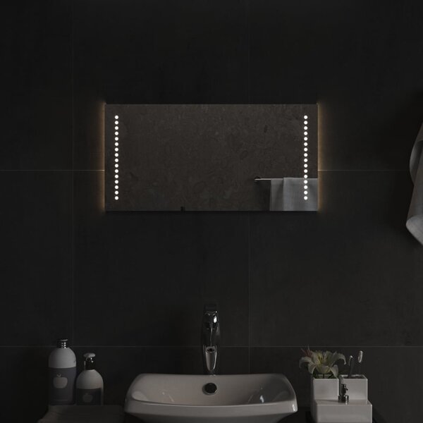 Oglindă de baie cu LED, 60x30 cm