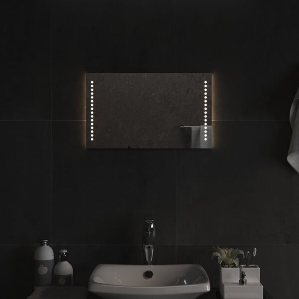 Oglindă de baie cu LED, 50x30 cm