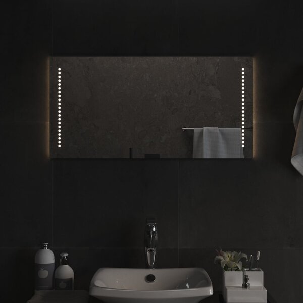 Oglindă de baie cu LED, 80x40 cm