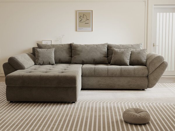 Colțar extensibil dumonde cu ladă de depozitare Loana Vibe 270x185 cm