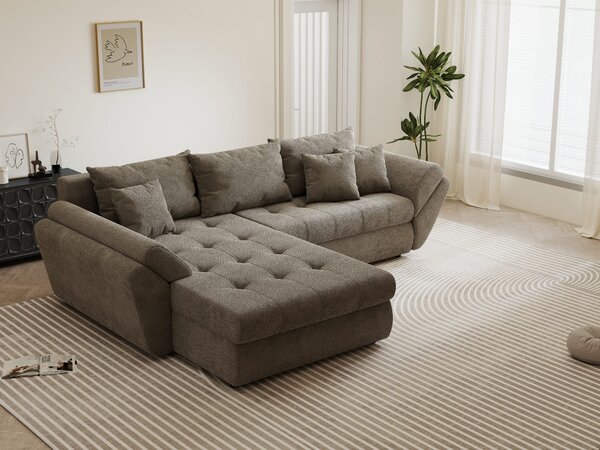 Colțar extensibil dumonde cu ladă de depozitare Loana Vibe 270x185 cm